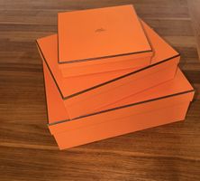 Hermes Orange Gift Boxes Set of 3