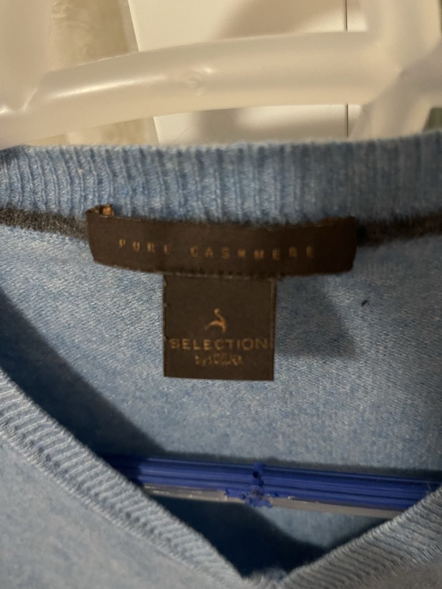 Maglioni & Felpe: Pure Cashmere Selection, Blue V-Neck Sweater, Large – Usato da Winterthur venduto da shp_xcc5 2