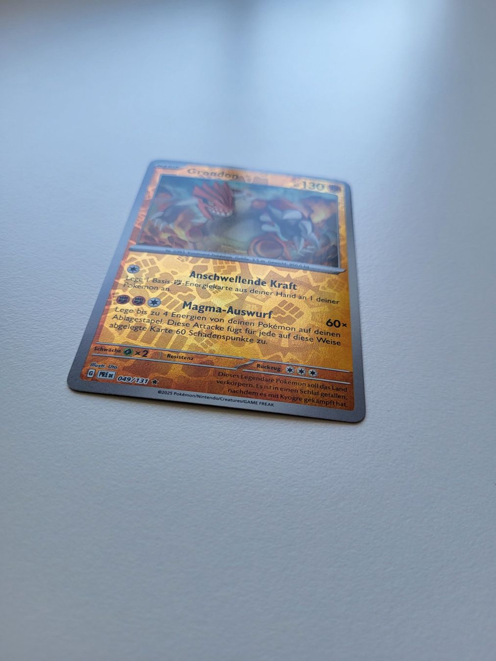 Pokémon Carte collezionabili: Groudon (Prismatic Evolutions 049/131) reverse holo – Usato da Erlenbach ZH venduto da ram_mjn5 1