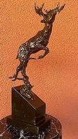 Bronzeskulptur Bronze Hirsch Figur, Bronzefigur 50cm 6,2kg