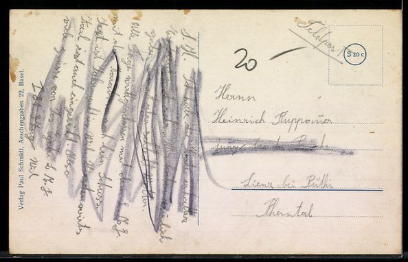Cartoline postali: AK Wil /SG, Ortsansicht mit Kirche – Usato da Berlin venduto da bartko-reher 1