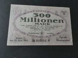 Dt. Reich 1923,  Wald, 500 Millionen Mark