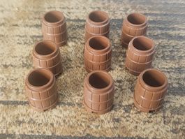 lego 2489 lot de 9 pièces Reddish Brown Container, Barrel