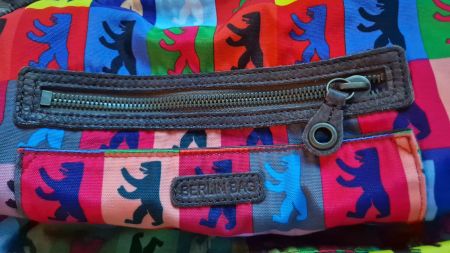 Umhängetasche Leder braun geflochten von Berlin Bag