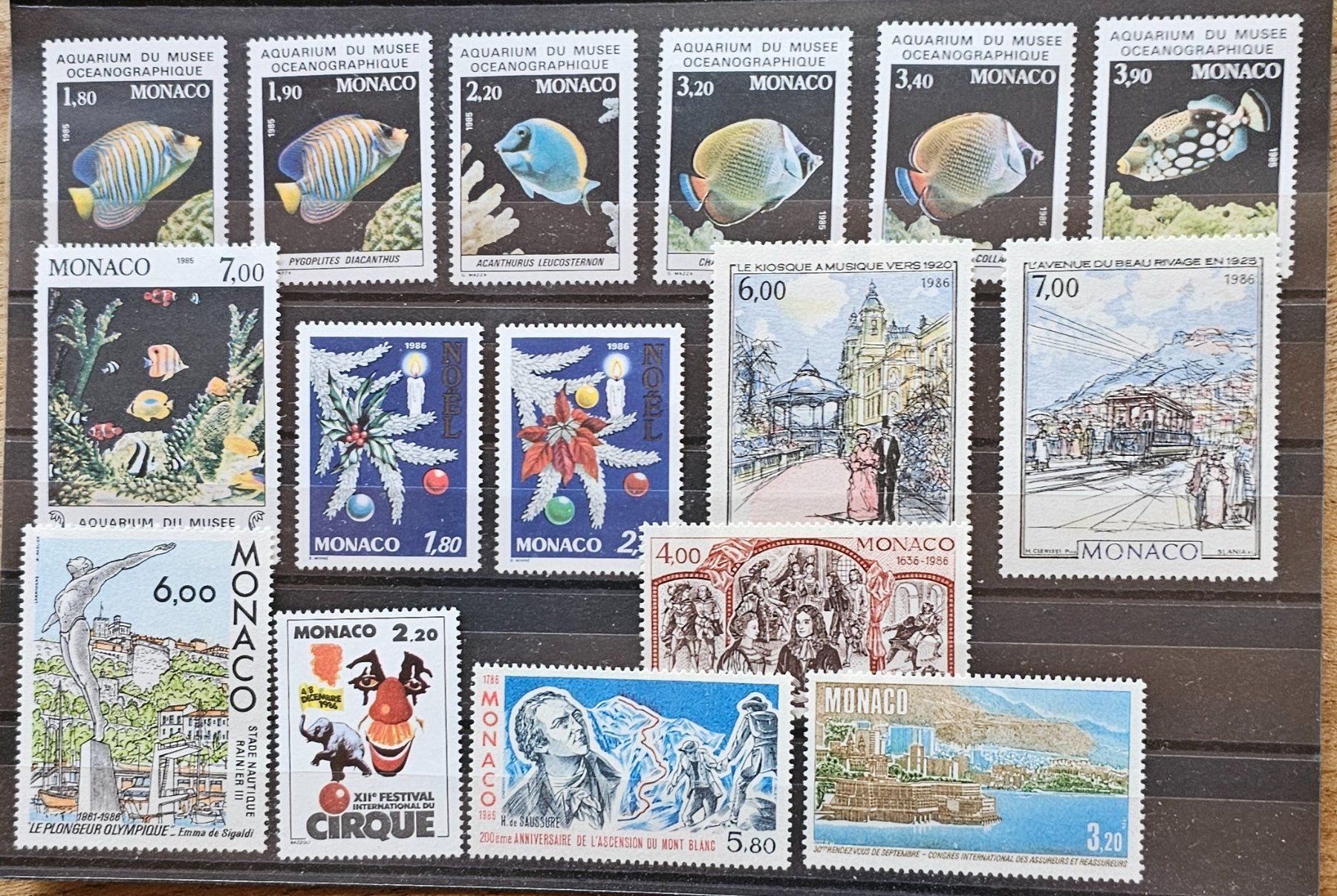 Tutti i francobolli: MONACO timbres neufs ** 1985, 86 – Nuovo (secondo la descrizione) da Les Valettes venduto da Nuba1
