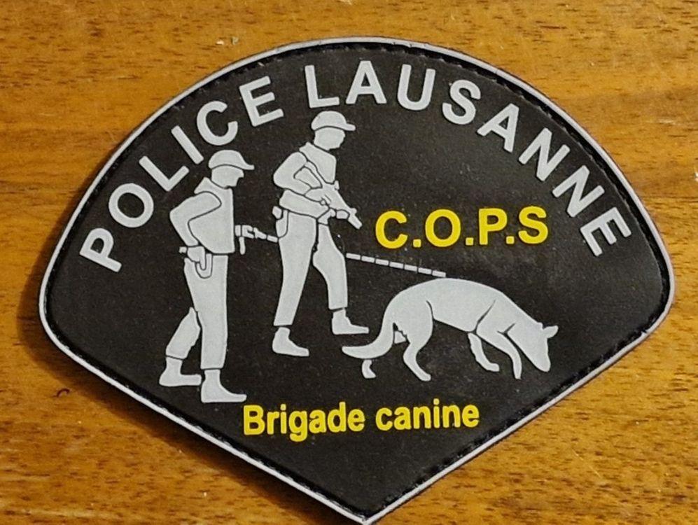 Polizei Lausanne C.O.P.S Brigade canine Pvc Klett (Neu (gemäss ...