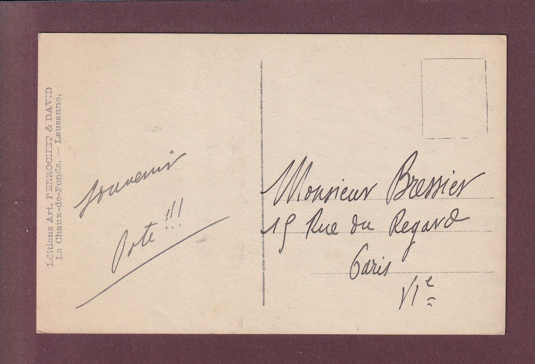 Cartoline postali: Biel - TAUBENLOCH - 1913 – Usato da Pully venduto da nicecards 1