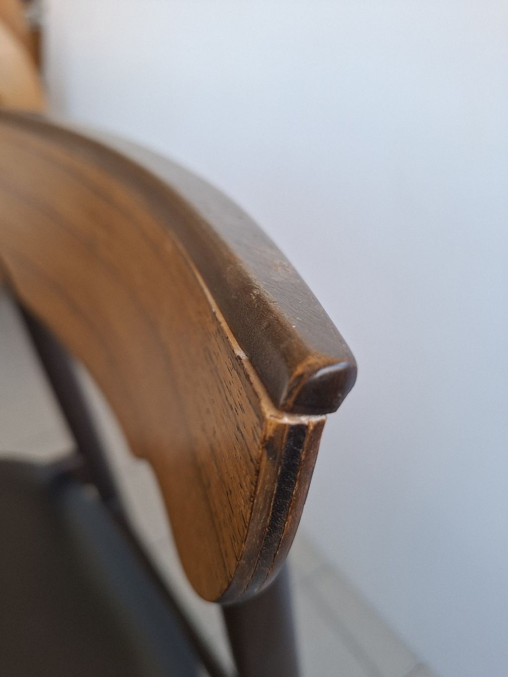Sedie: Stuhl Dyrk Lund Denmark Holz mit Kunstleder  – Usato da Erlach venduto da silvia3235 3