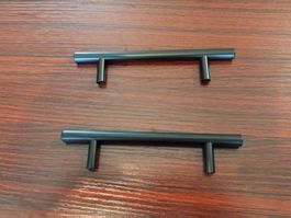 10x Schrankgriff Schublade schwarz 15cm / poignée d'armoire