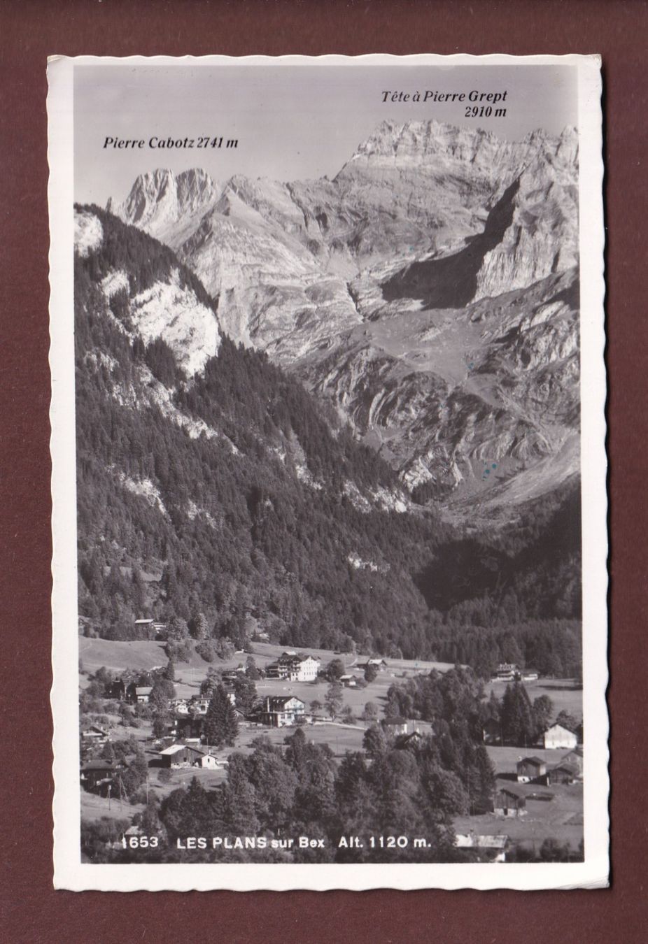 Cartoline postali: LES PLANS sur Bex - 1956 – Usato da Pully venduto da nicecards-shop