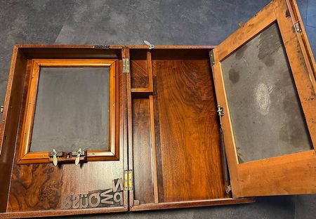 Restaurierter Siebdruckkoffer (Mimeograph)
