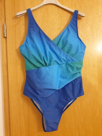 Maillot de bain, M, neuf, multicolore bleu/vert