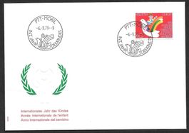 FDC 633 ET PTT-Mobil Intern. Jahr des Kindes 6.9.1979
