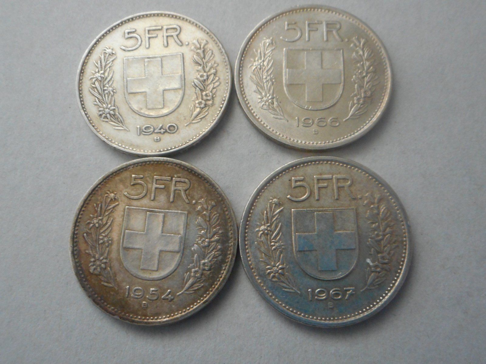 Toutes les monnaies: 4 x 5 Fr. silber – D'occasion à Kriegstetten par pizlad2010 1