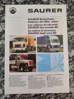 Saurer-Sicherheitskabinen der 80er Jahre, Prospekt