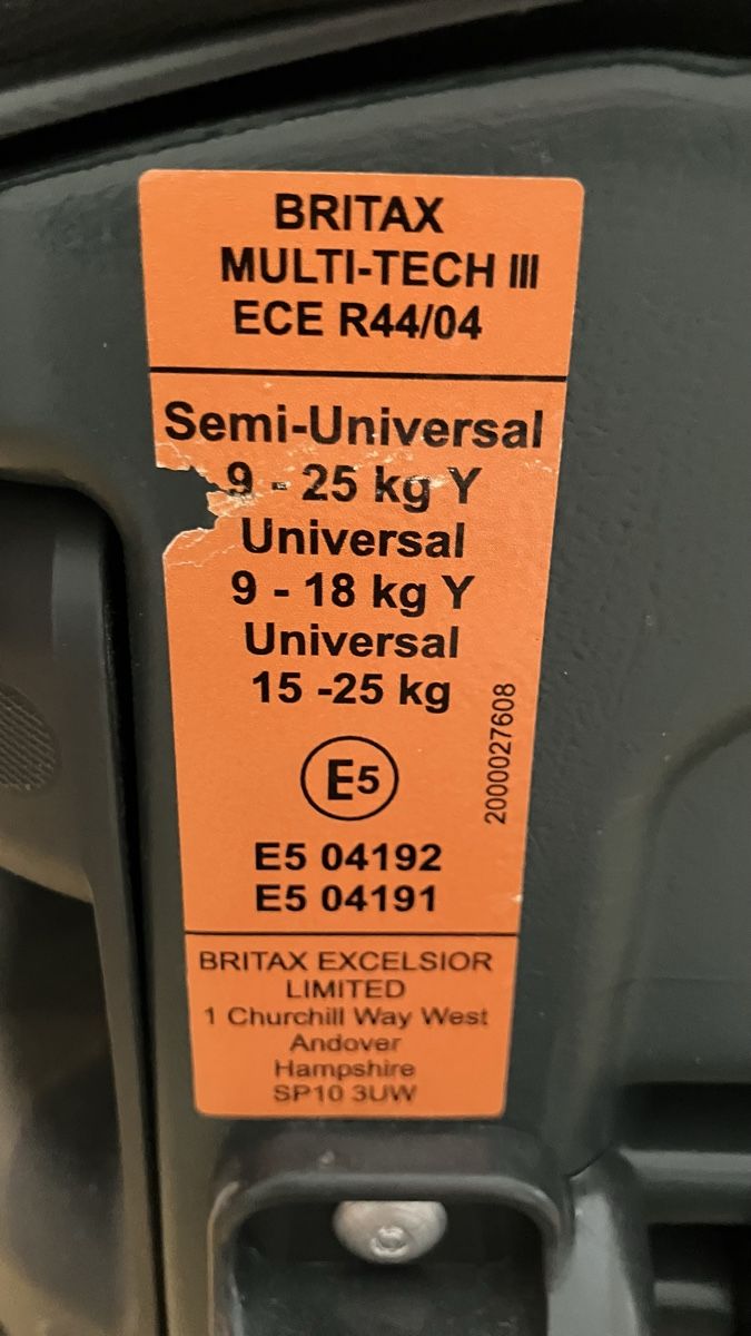 Britax Römer Seggiolini per auto: Britax Römer Multi-Tech III Kindersitz – Usato da Wettingen venduto da Vichli 5