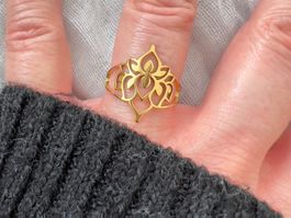 Bague Lotus - Lotus Edelstahlring