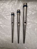 3 Kirchen-Orgelpfeiffen F,D,GX-26,28,33cm Zinn Originale