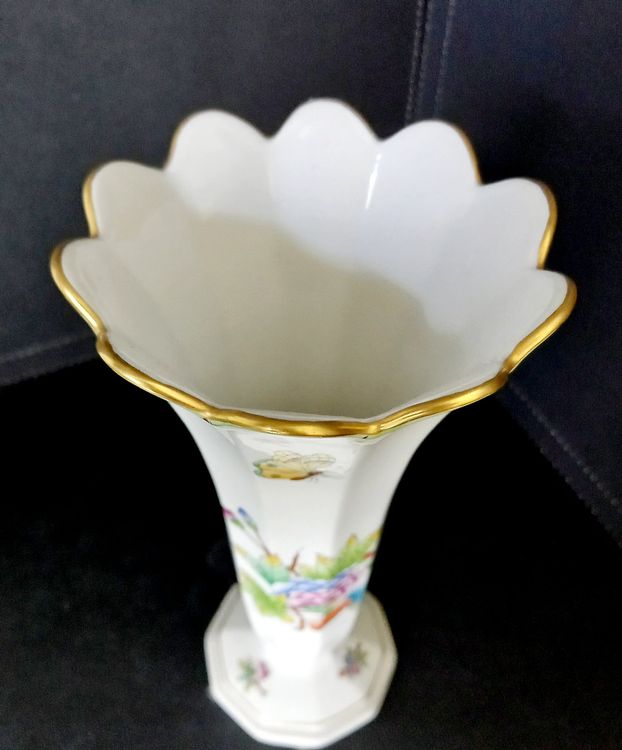 Herend Porzellan Queen Victoria Vase in Fächerform Kaufen auf Ricardo