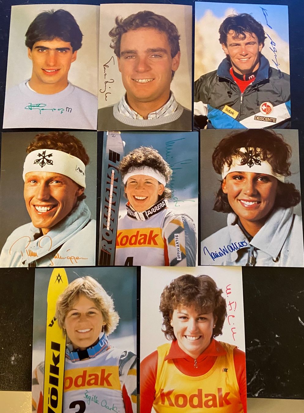 Autografi: Autogramme Crans Montana Ski WM 1987 – Usato da Einigen venduto da Scbdaenu 1