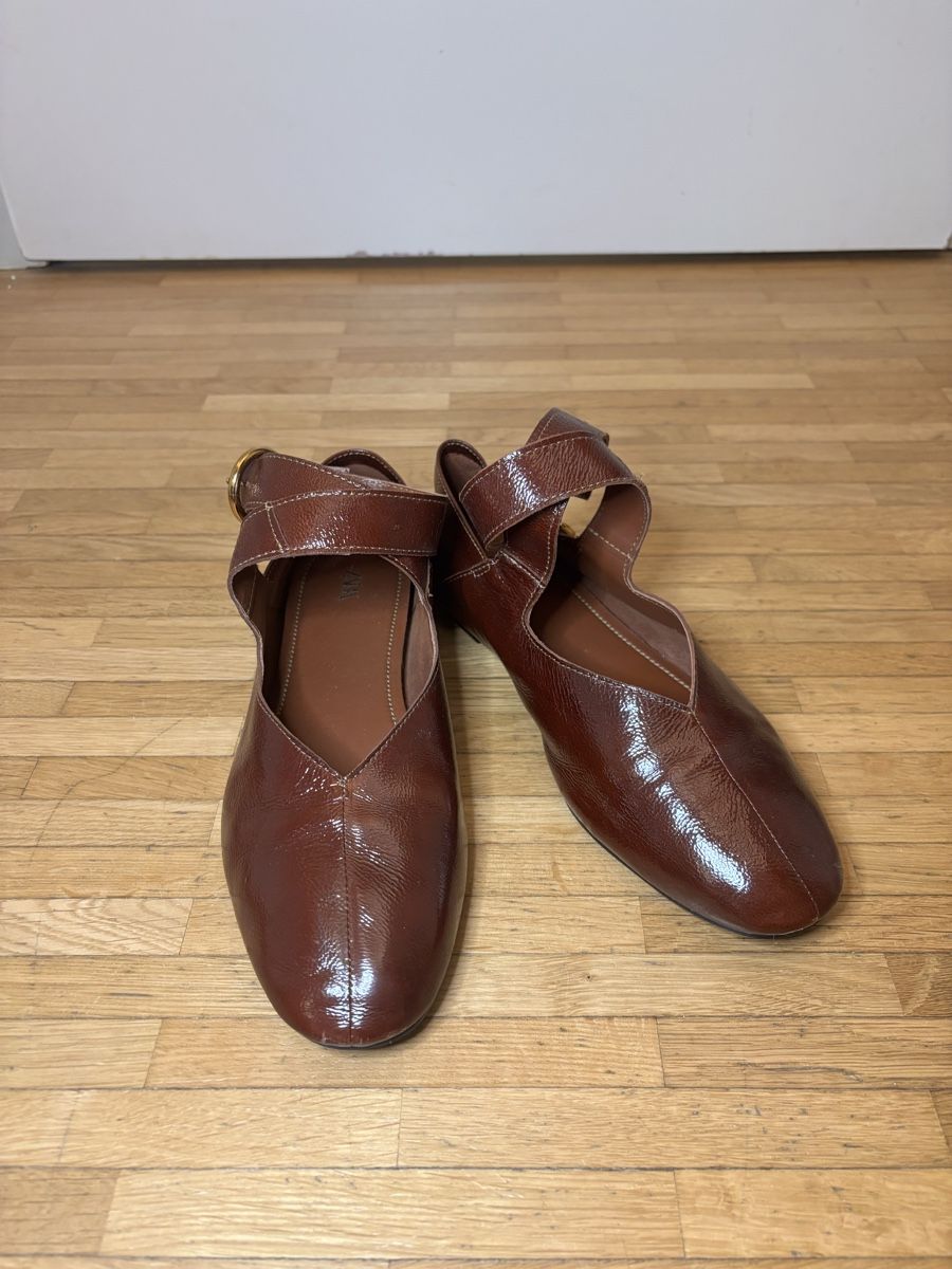 Zara Damenschuhe: Zara Leder Ballerinas Gr.38 – Gebraucht aus St. Gallen von heartbug 1