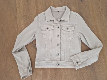 Jeansjacke beige Gr. S