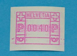 Briefmarke Automat 40 Helvetia