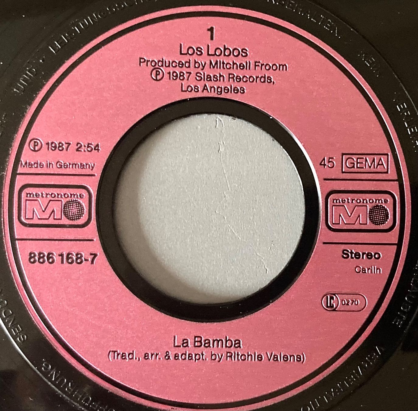Dischi in vinile: LOS LOBOS - LA BAMBA – Usato da Poliez-Pittet venduto da Newtown-Records 2