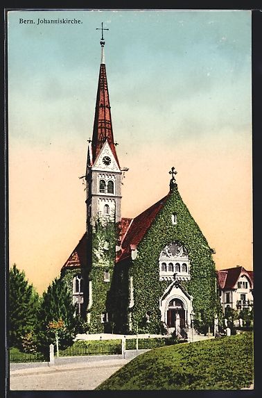 Cartoline postali: AK Bern, Blick auf die Johanniskirche – Usato da Berlin venduto da bartko-reher