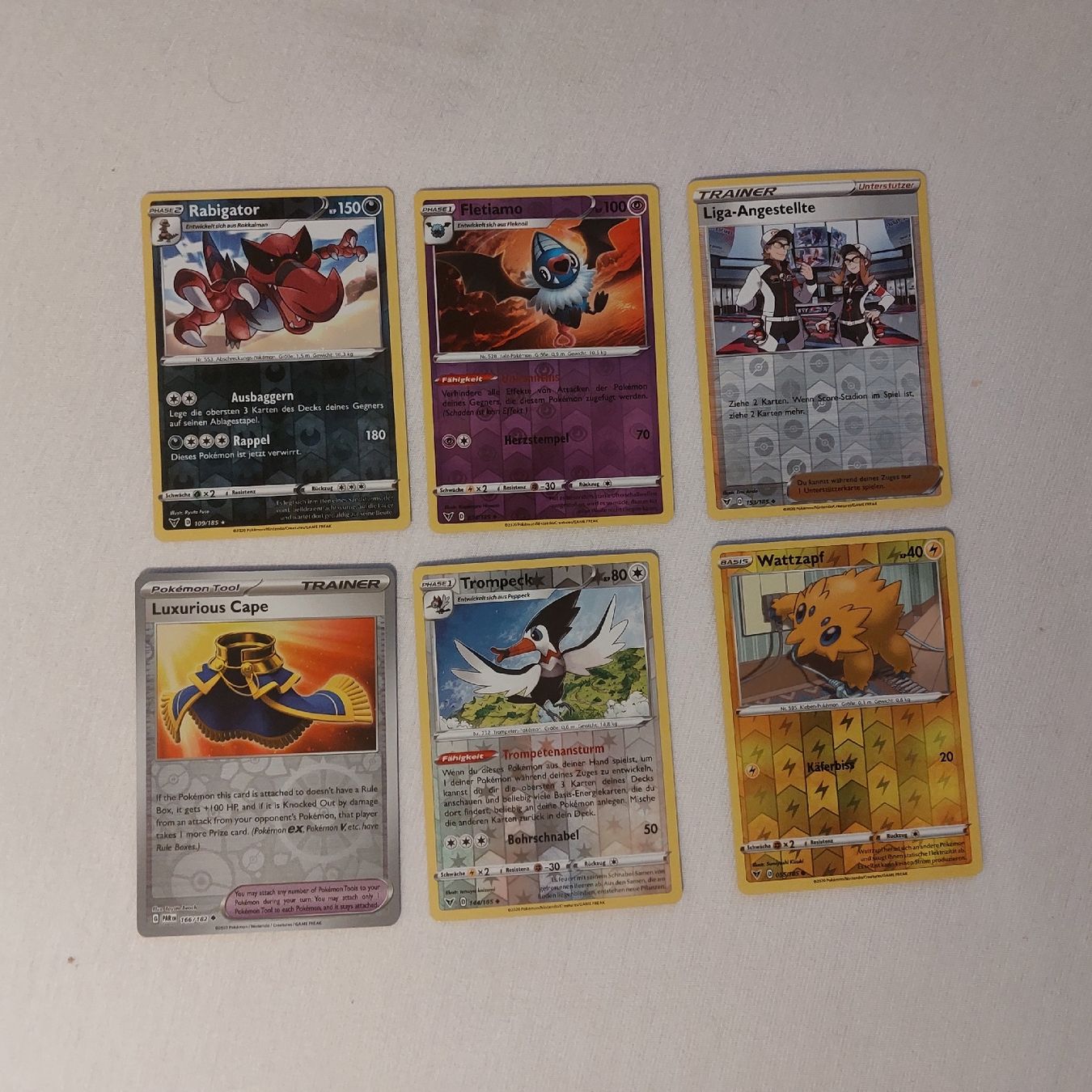 Giochi: 6x Pokémon Reverse Holo Karten (Ab 1.-) – Nuovo (secondo la descrizione) da Basel venduto da jan_3