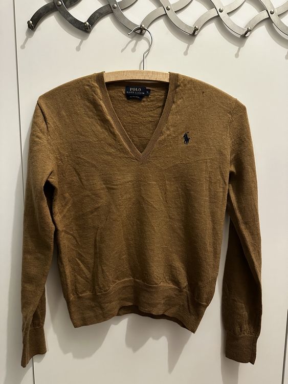 Pull col V marron – Gran Sasso - La maison Keitel
