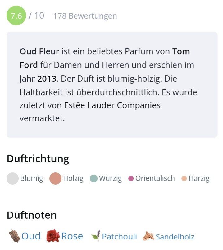 Tom Ford Parfum & Eau de Toilette: 2 ml OUD FLEUR TOM FORD ABFÜLLUNG – Neu (gemäss Beschreibung) aus St. Gallen von CaliSunshine 2