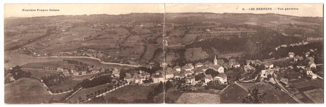 Ansichtskarten: Klapp-AK Les Brenets, Vue Générale, Fr – Gebraucht aus Berlin von bartko-reher