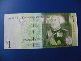 TONGA: 1 Pa'anga Year 2008, ND P-3, King-Whale, Unc