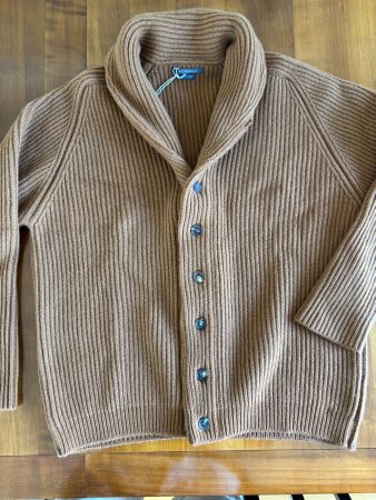 Cardigan Begg & co 100% cashmere Neuf etiq. L/XL