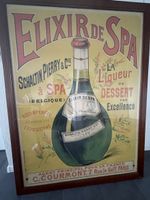 Affiche ancienne originale « Elixir de Spa » – Grand format