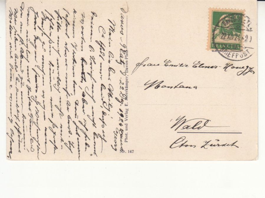 Cartes postales: Davos Eisbahn 1924 – D'occasion à Bürglen TG par StampGraf 1