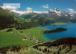 AK 1985 Sils im Oberengadin mit Fextal und Silsersee