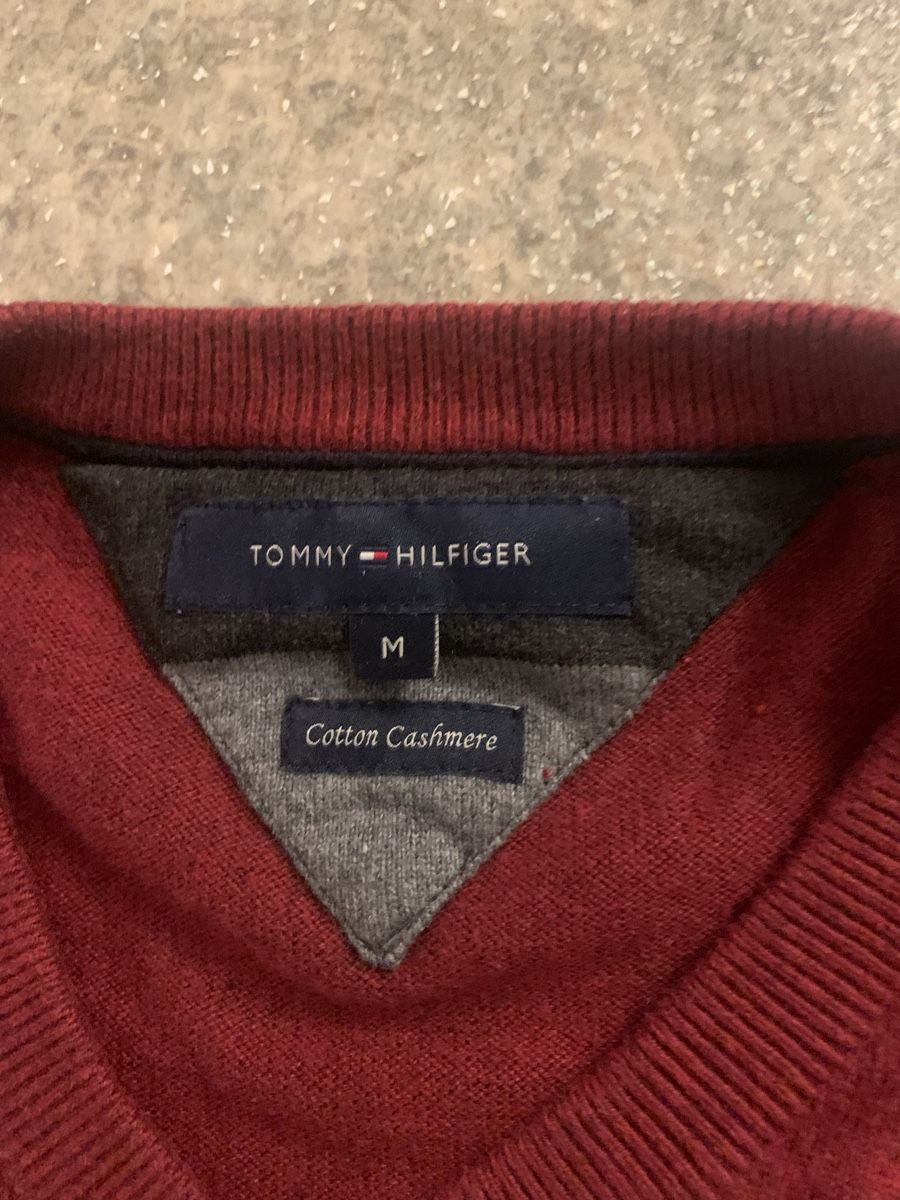 Tommy Hilfiger Maglioni & Felpe: TH Cashmere/Cotton Pullover Red – Usato da Bern venduto da Herr.M. 1