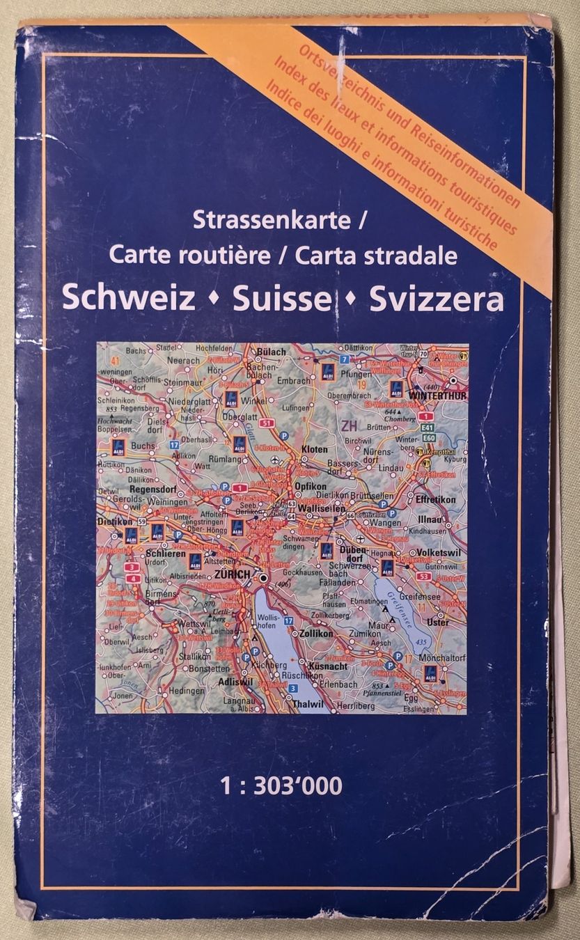 Landkarten & Atlanten: Strassenkarten Schweiz – Gebraucht aus Filzbach von Cschufi 1