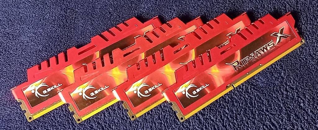 Memoria / RAM: G.Skill RipjawsX DDR3 4x8GB – Usato da Reinach BL venduto da GamixX