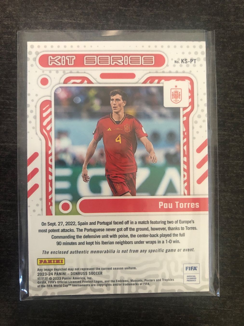Topps Carte collezionabili: Panini Donruss Pau Torres Spanien Patch – Usato da Wangenried venduto da Garagara 1