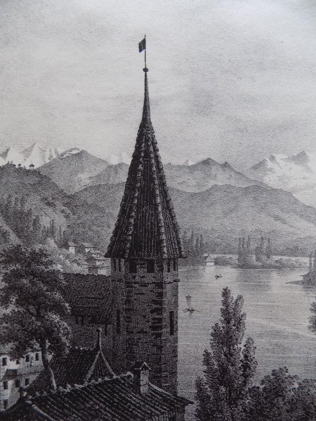 Gravures: Vue de Niesen Berner Oberland – D'occasion à Risch par Antikfee 5