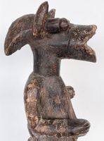 Rarität alte ausdrucksstarke Tier Skulptur Nigeria H 41 cm