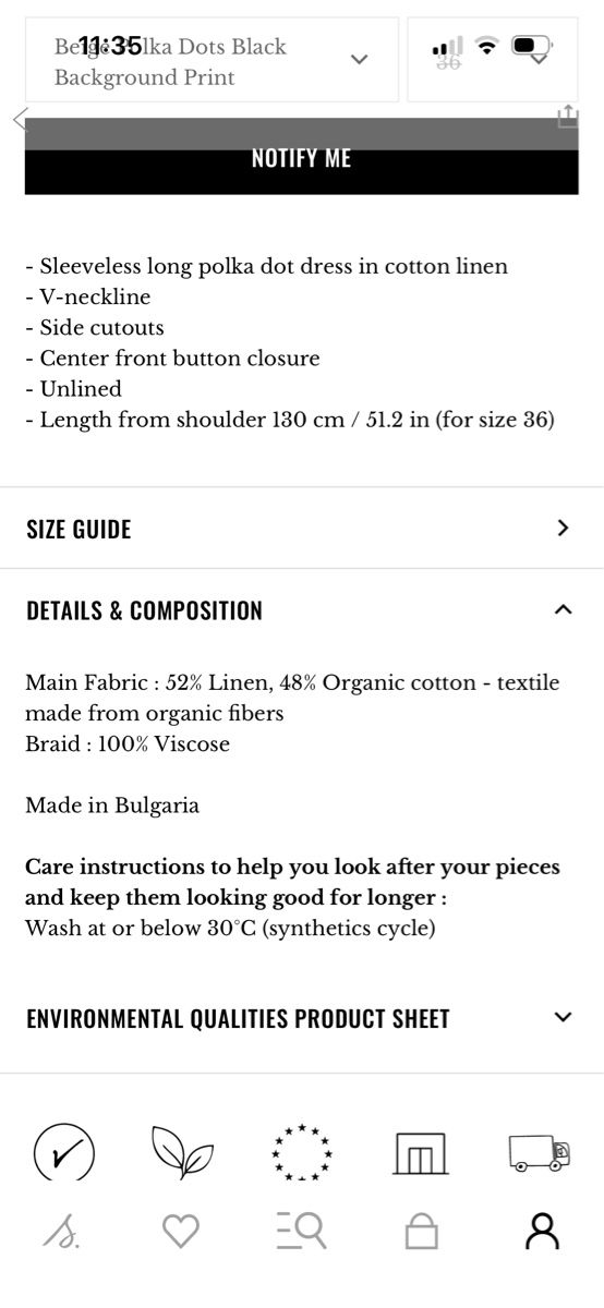 Sezane Kleider: Sézane Robe Fitia 36  – Gebraucht aus Constantine von boukledor 5