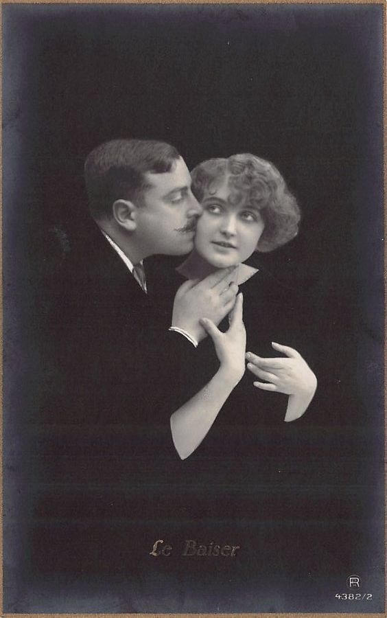 Cartoline postali: Romantik: Le Baiser, datée/datiert 1917 – Usato da Frauenfeld venduto da POML