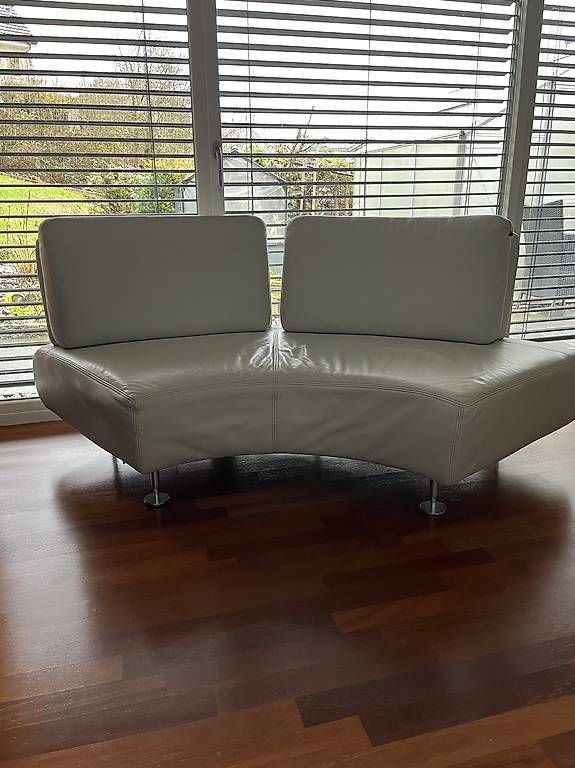 Sofas: Halbrundes 3-teiliges Ledersofa – D'occasion à Uhwiesen par mat_78fs 1