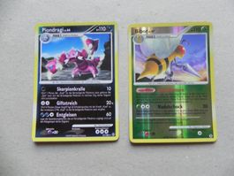 2 Pokémon Sammelkarten 2009 Text Deutsch 110 KP glänzend