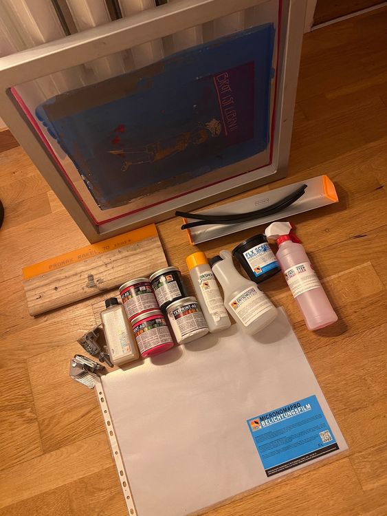 Siebdruck Set Basic 2.0 mit 4 Farben (Gebraucht) in Bern für CHF 31 ...