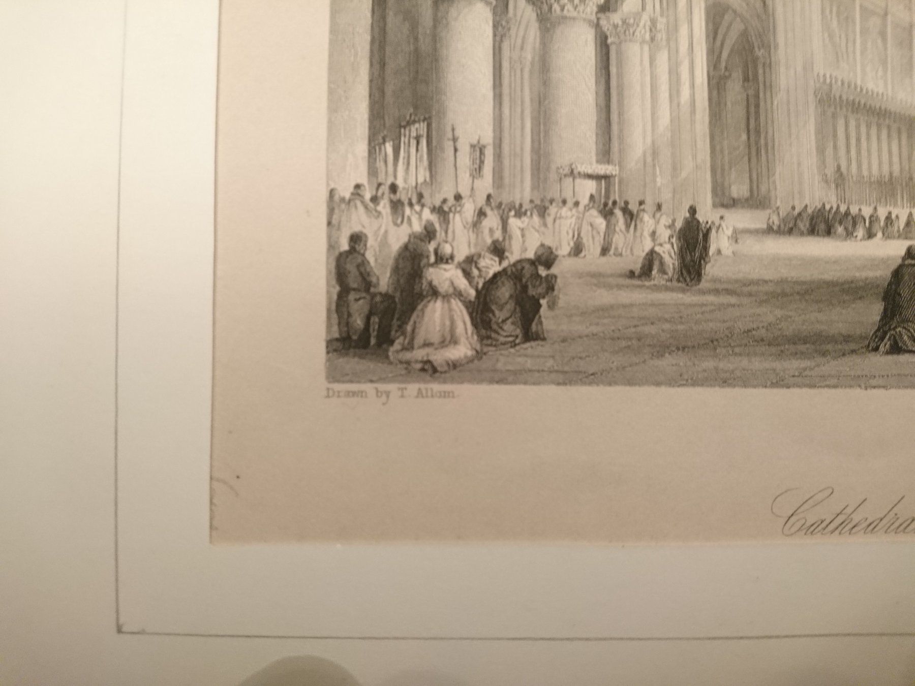 Original Stich THOMAS ALLOM um 1840. Notre Dame Paris. Rar (Gebraucht ...